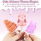 Unicorn Popsicle Molds with Sticks, 4-Pack Silicone Popsicle Holders for Kids Girls, Mini Homemade Ice Cream Molds, Easy-release Popsicle Maker, BPA-free & Dishwasher Safe (Classic)